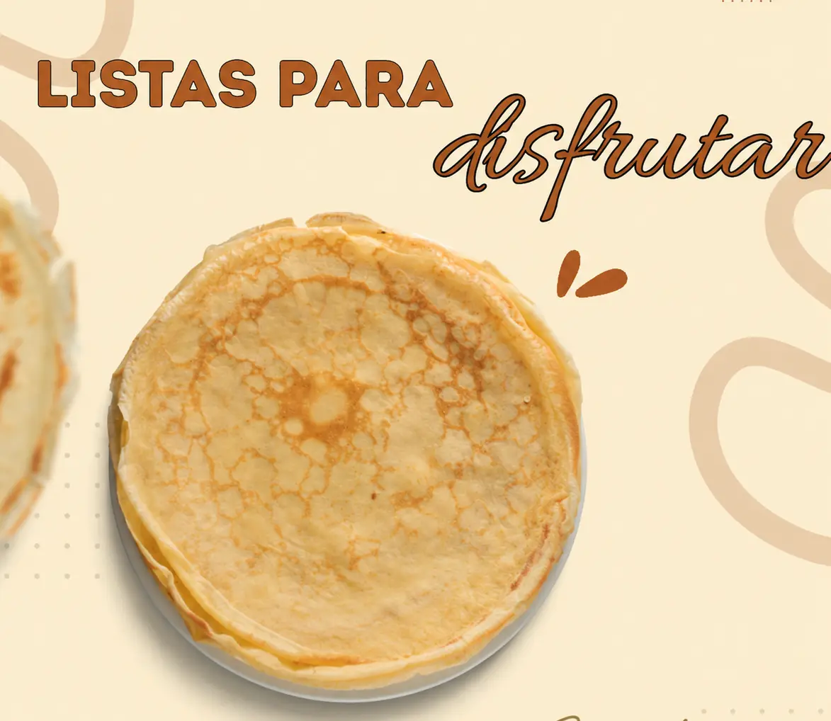Crepas con Frutas y Crema